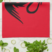 Schwarzer Drache Küchentuch (Gefaltet)