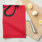 Schwarzer Drache Küchentuch (Viertel Falte)