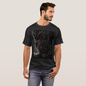Schwarzer Drache mit Schädel-Gitarren-T - Shirt (Vorne ganz)