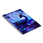 Schwarzer Drache, Nachtwaldszene. Notizblock (Rechte Seite)