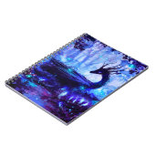 Schwarzer Drache, Nachtwaldszene. Notizblock (Linke Seite)