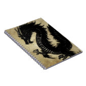 Schwarzer Drache Notizblock (Rechte Seite)