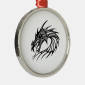 Schwarzer Drache Ornament Aus Metall (Rechts)