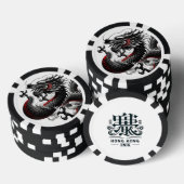 Schwarzer Drache Pokerchips (Stapel)
