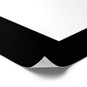 Schwarzer Drache Poster (Ecke)