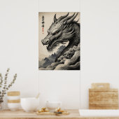 Schwarzer Drache Poster (Küche)