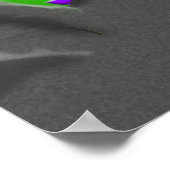 Schwarzer Drache Poster (Ecke)