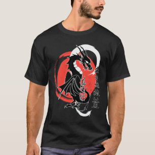 Schwarzer Drache, roter Mond T-Shirt