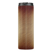 Schwarzer Drache rustikaler Hintergrund Thermosbecher (Rückseite)