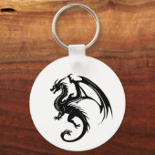 Schwarzer Drache Schlüsselanhänger (Rückseite)