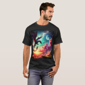 Schwarzer Drache T-Shirt (Vorne ganz)