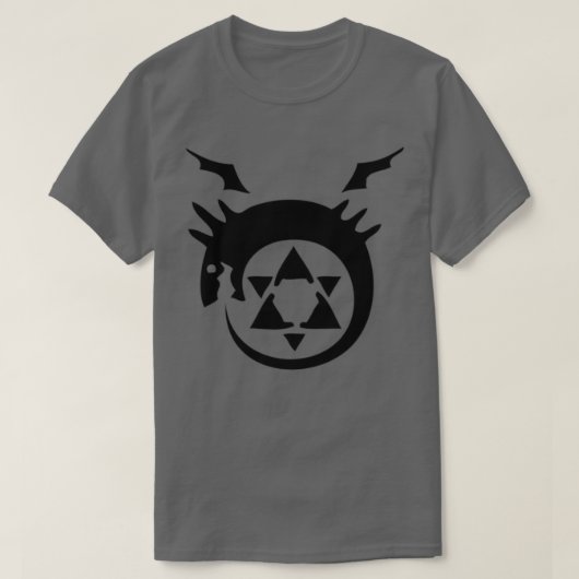 Schwarzer Drache T-Shirt (Design vorne)