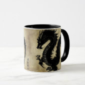 Schwarzer Drache Tasse (VorderseiteRechts)
