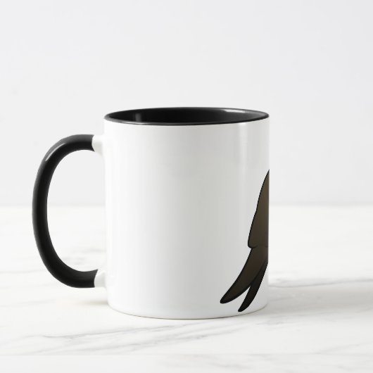 Schwarzer Drachen Tasse (Links)
