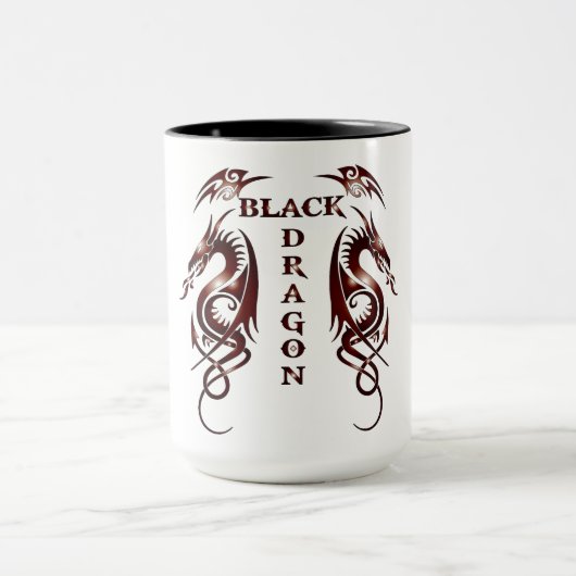 Schwarzer Drachen Tasse (Zentrum)