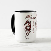 Schwarzer Drachen Tasse (Vorderseite Links)
