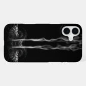 Schwarzer Drachenrauch iPhone Hülle (Rückseite (Horizontal))