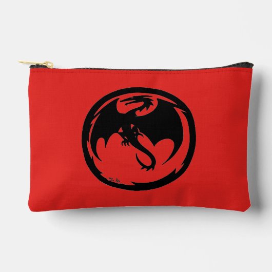 Schwarzer Drachenroter Beutel (Vorderseite)