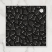 Schwarzer Drachentag Geschenkanhänger (Rückseite)