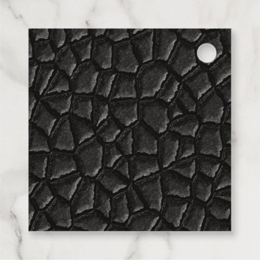 Schwarzer Drachentag Geschenkanhänger (Rückseite)