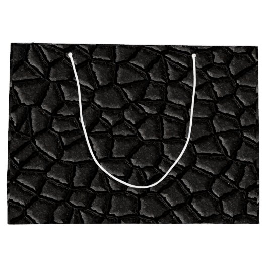 Schwarzer Drachentag Große Geschenktüte (Rückseite)