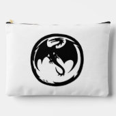 Schwarzer Drachenweißbeutel Zubehörtasche (Vorderseite)