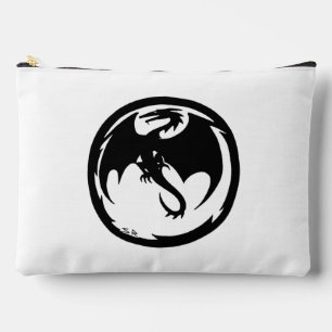 Schwarzer Drachenweißbeutel Zubehörtasche