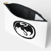 Schwarzer Drachenweißbeutel Zubehörtasche (Offen)