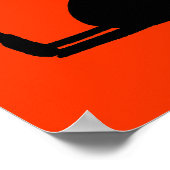 schwarzer Duck Poster (Ecke)