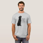 Schwarzer Ehefrau-T - Shirt des Labrador-V. (Vorne ganz)