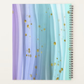 Schwarzer Einhorn Lila-Rosa-Schwanz Planer (Rückseite)