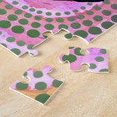 Schwarzer Einhornmond Puzzle (Seite)