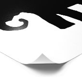 Schwarzer Elefant Fotodruck (Ecke)
