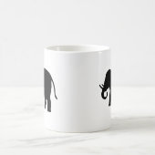 Schwarzer Elefant Kaffeetasse (Mittel)