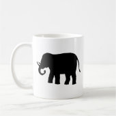 Schwarzer Elefant Kaffeetasse (Links)