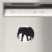 Schwarzer Elefant Magnet (In Situ (Geschirrspüler))