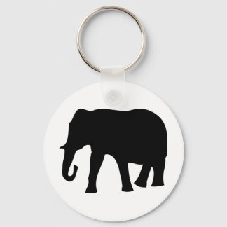 Schwarzer Elefant Schlüsselanhänger