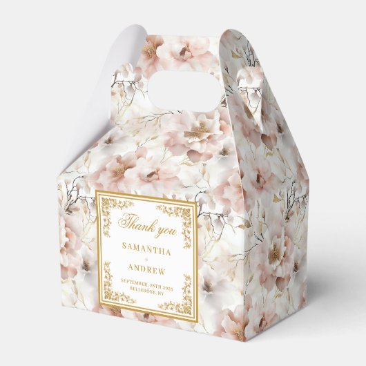 Schwarzer Elfenbein, Gastgeschenk Hochzeit Geschenkschachtel (Vorderseite)