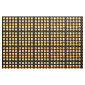 schwarzer Emojis-Stoff Stoff (Fat Quarter (45,7 x 55,9 cm))