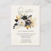 Schwarzer Empfang Begleitkarte (Vorderseite)