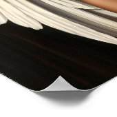 Schwarzer Engel mit dunkler Haut Poster (Ecke)