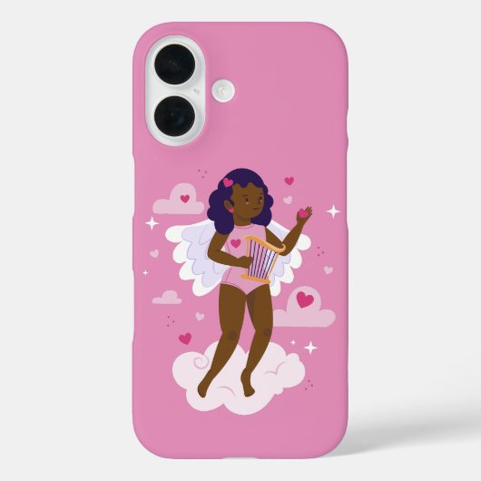 Schwarzer Engelswurm Case-Mate iPhone Hülle (Rückseite)