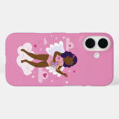 Schwarzer Engelswurm Case-Mate iPhone Hülle (Rückseite (Horizontal))