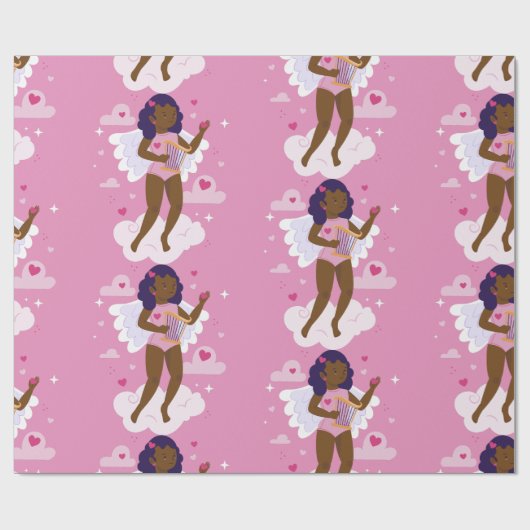 Schwarzer Engelswurm Geschenkpapier (Flach)