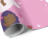 Schwarzer Engelswurm Geschenkpapier (Rolleneckpunkt)