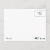 Schwarzer Enso | Symbol für japanisches Kanji für Postkarte (Rückseite)