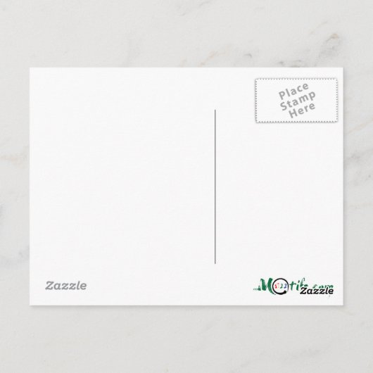 Schwarzer Enso | Symbol für japanisches Kanji für Postkarte (Rückseite)