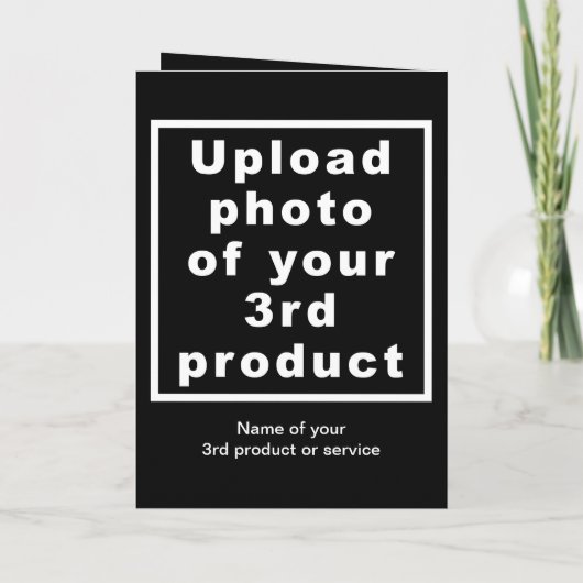 Schwarzer Erntedank-Weihnachtskarte Feiertagskarte (Rückseite)