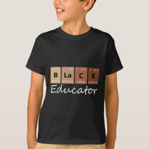 Schwarzer Erzieher Naturwissenschaftslehrer Melani T-Shirt