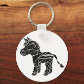 Schwarzer Esel Schlüsselanhänger (Vorderseite)